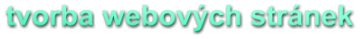 tvorba webovch strnek